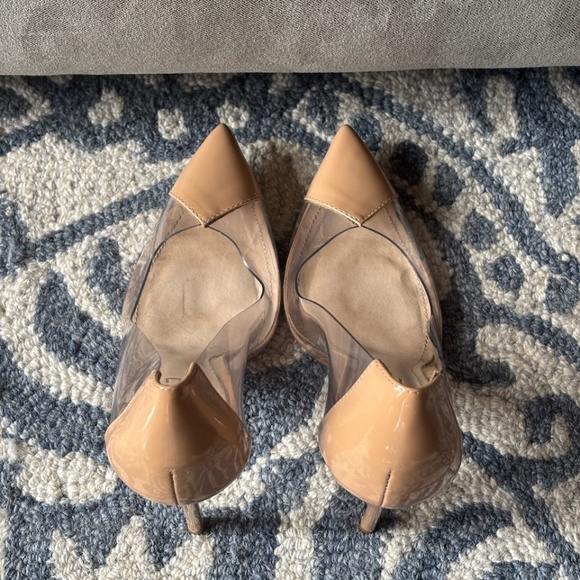 SCHUTZ Cendi Transparent Clear Point Toe Stiletto Pumps Heels - Picture 4 of 8